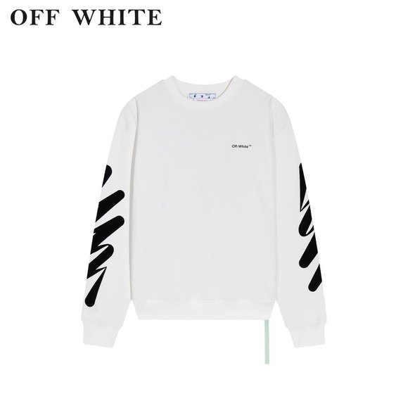 OFF-WHITE C/O VIRGIL ABLOH line graffiti printed hoodie